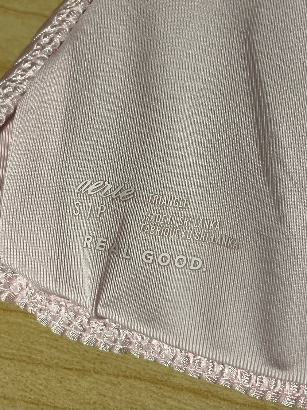 Aerie Shine Rib String Triangle Bikini Top - Picture 7 of 7